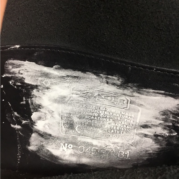 Vintage Coach  Pocket Purse 9755 , in Black made in United States before 1994 - Picture 9 of 10